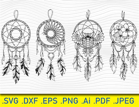 Dreamcatcher Svg Dream Catcher Svg Files For Cricut Etsy