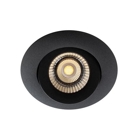 Slc One Led Luminaire Encastrable Dim To Warm Noir Luminaire Fr