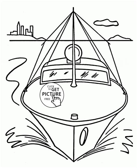 Motor Boat Coloring Pages - Coloring Home