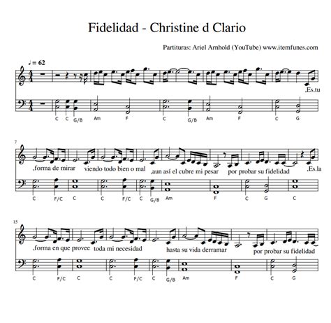 Fidelidad Christine Clario Daniel Calveti Partitura Cristiana