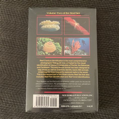 Reef Creature Identification Florida Caribbean Bahamas Paperback Or