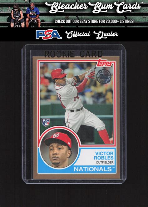 2018 Topps 1983 Topps Design Rookies Gold 83 21 Victor Robles 50