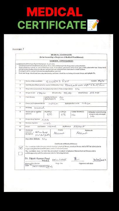 🚨medical Certificate For Josaa Counselling Josaa Medical Certificate Josaa Counselling 2024