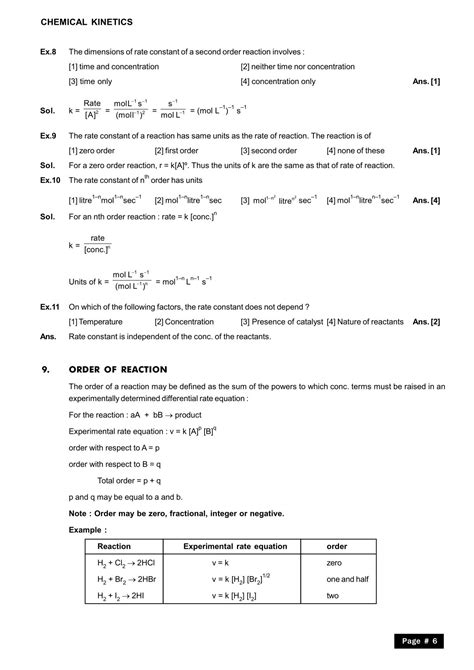 Chemical Kinetics Class 12 Notes IIT JEE NEET