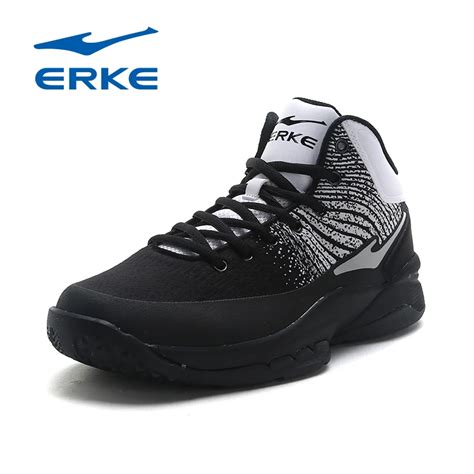 Erke Original Mens Professional Basketball Shoes Athletic Man High