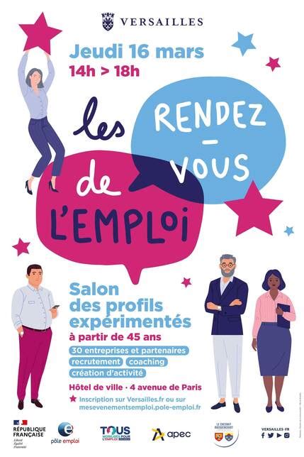 Les Rdv de l emploi salon des profils expérimentés Ville de Versailles