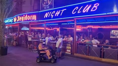 Benidorm The Strip British Square At Midnight Youtube