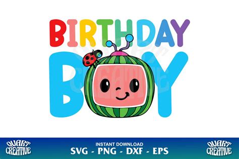 Cocomelon Birthday Boy 1st Birthday Svg Png Digital File