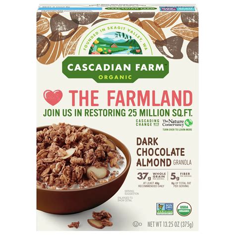 Cascadian Farm Organic Dark Chocolate Almond Granola Shop Cereal At H E B