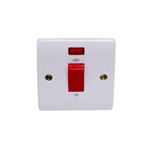 20A DP SWITCH With NEON WHITE ATEL