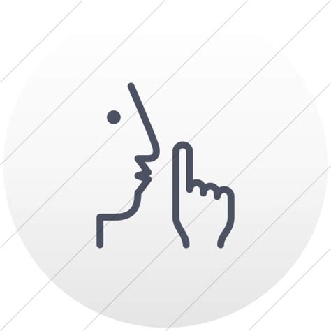 Quiet Icon at GetDrawings | Free download