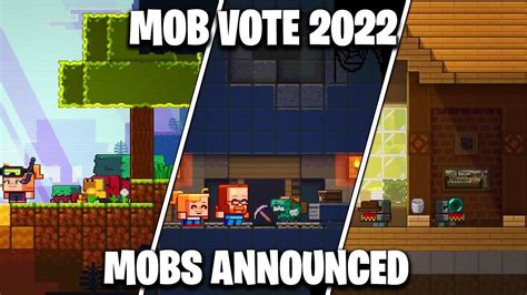 All Mobs Announced Minecraft Live 2022 Mob Vote Youtube