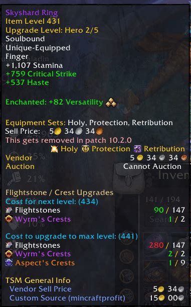 Addon: ItemUpgradeTip - Item upgrade information in tooltips : r/wow