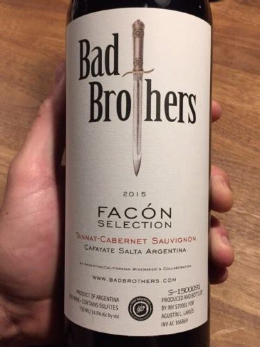 Bad Brothers Fac N Selection Tannat Cabernet Sauvignon Vivino Us