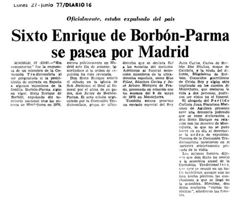 Sixto Enrique De Borbón Parma Se Pasea Por Madrid Archivo Linz De La