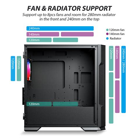 Buy Vetroo M Compact Computer Case Micro Atx Mini Itx Gaming Pc Case