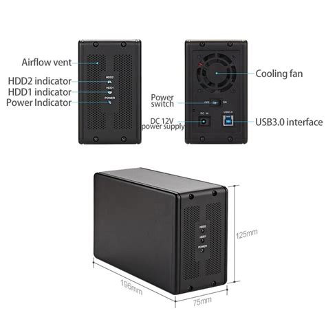 Acasis Dual Bay Usb With Dual Tb Hdd Computers Tech Parts