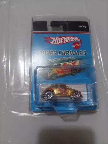 Hot Wheels Vw Bug Beetle Fusca Gold Super Chromes Frete Gr Tis