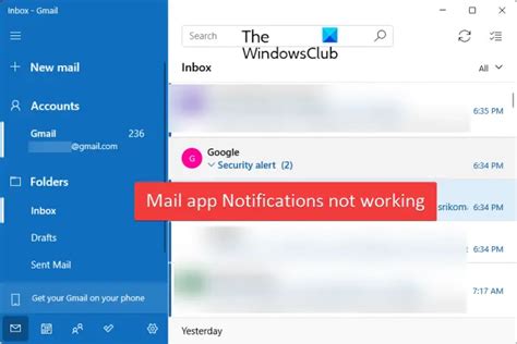 Mail app Notifications not working in Windows 11/10