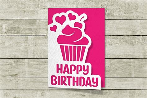 743 Birthday Cupcake Svg Free Svg Cut Files Svgly For Crafts