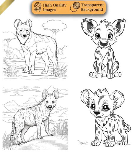 Premium Psd Safari Animal Coloring Book Set