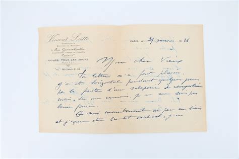 Lettre Autographe Sign E Son Grand Ami Carlo Rim By Scotto Vincent