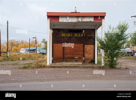 Usa Rocky Mountains New Mexico Chama Abandoned Marlet Stock Photo
