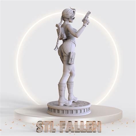 Tomb Raider Lara Croft 3d Printable Stl File Instant Download Fast And