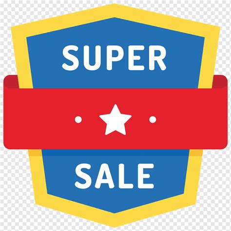 Super Venta Descuento Venta Oferta Insignia Ventas Plana Icono Png