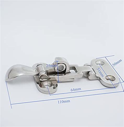 Show Time Pair Boat Anti Rattle Latch 316 Stainless Steel Lockable Hold Down Clamp Latchmarine