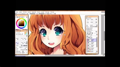 Hair Tutorial Paint Tool Sai YouTube