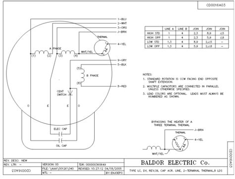 Baldor Motor Wiring Diagrams Single Phase