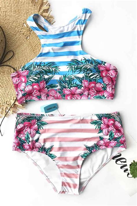 Beauty Affair Floral Tank Bikini Set