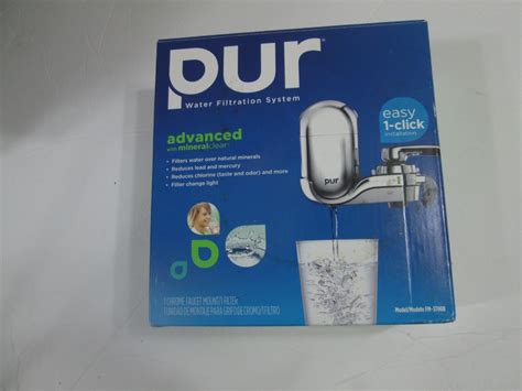 Pur Water Filtration System Chrome Faucet Filter Model Fm B Ebay