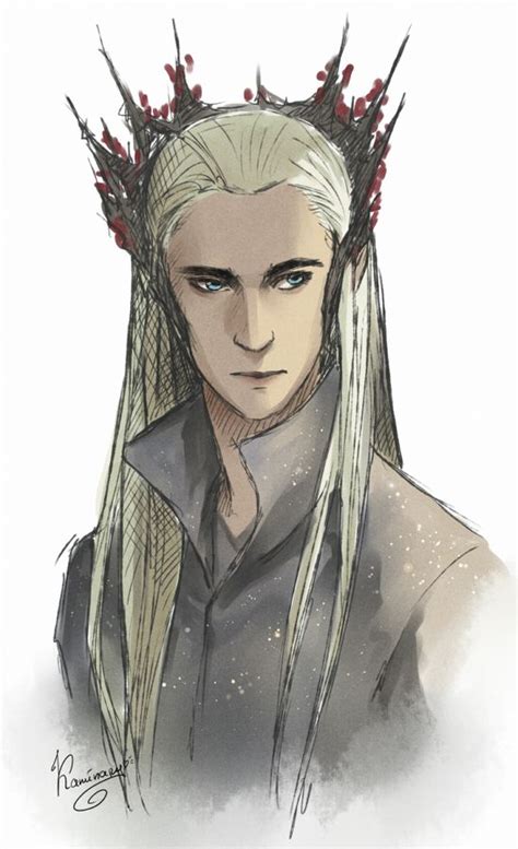 Thranduil sketch | Thranduil, Hobbit art, Lotr art