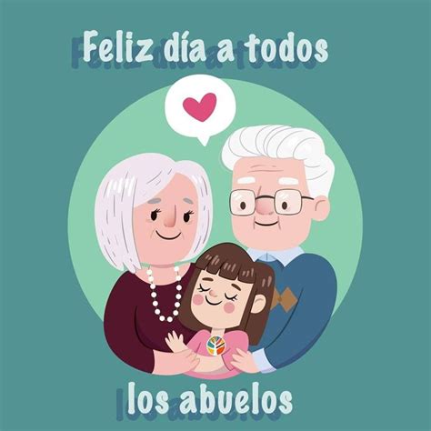 Cartel feliz día de los abuelos Happy Grandparents Day Image