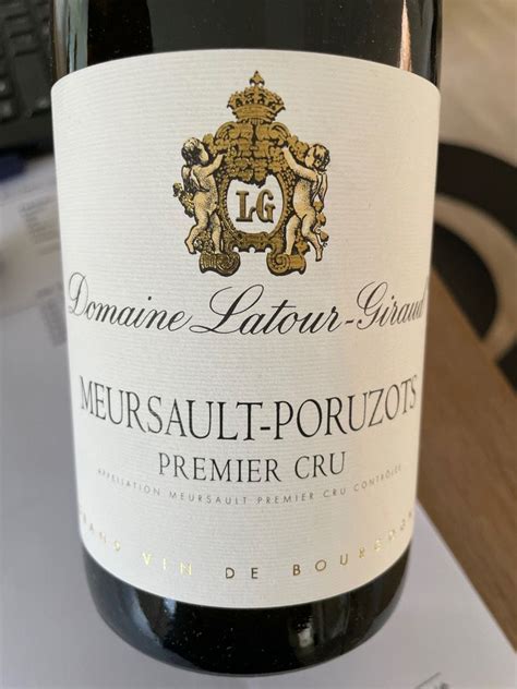 Domaine Latour Giraud Meursault Er Cru Les Poruzots France