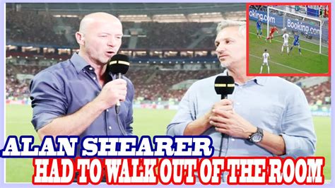 Alan Shearer Had To Walk Out Of The Room During England Vs Slovakia As