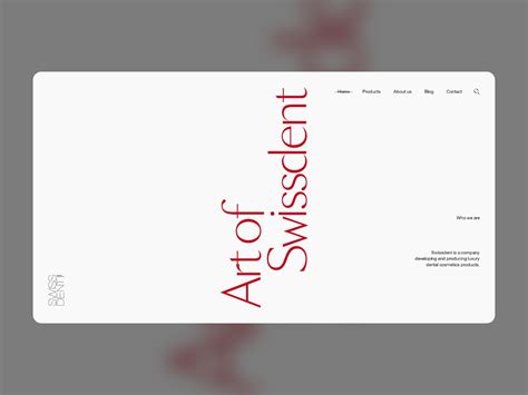 Art of Swissdent - Awwwards SOTD