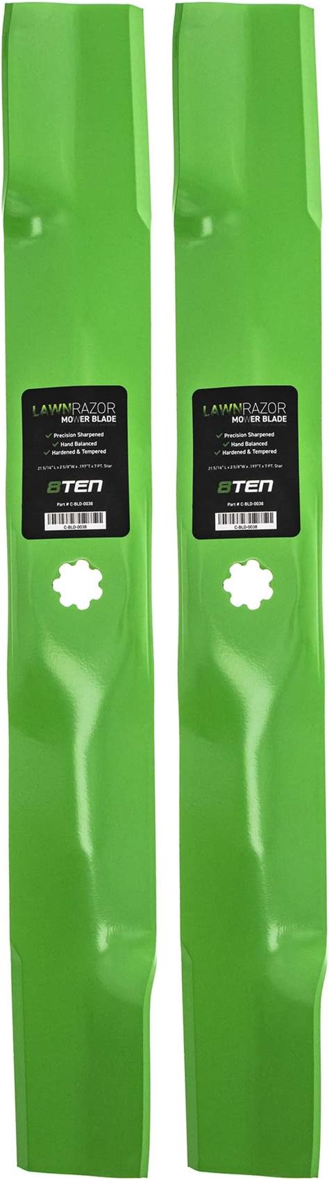 2pk Usa Mower Blade For 42 John Deere E100 E110 E120 E130 E140 Patio Lawn