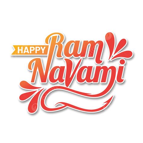 Greeting Text Of Happy Ram Navami Lettering Design Navami Ram