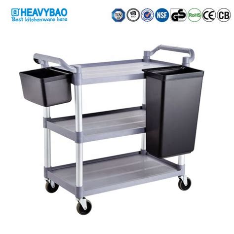 Hot Item Heavybao 3 Tier Hospital Food Carts Mobile Food Trolley