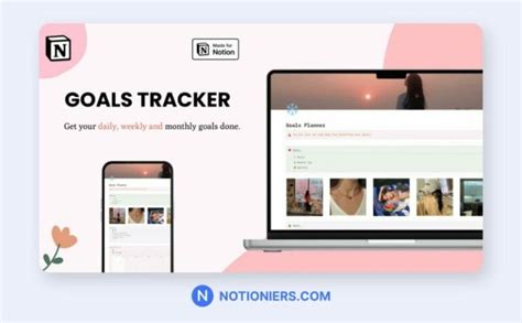 Best Notion Goals Tracker Templates Notioniers