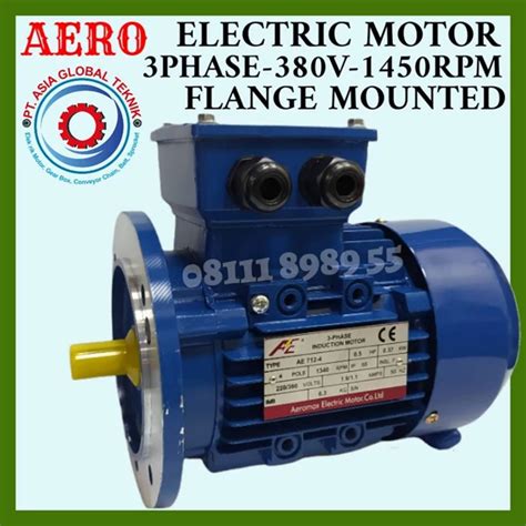 Jual Aero 185kw 25hp 1500rpm 4pole 3phase B5 Flange Electric Motor