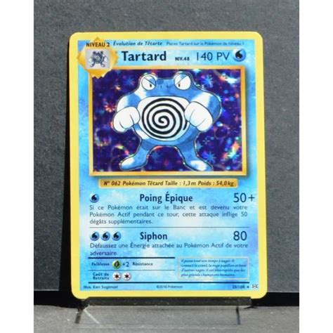 Carte Pokémon 25 108 Tartard Niv 48 140 PV HOLO XY Évolutions NEUF