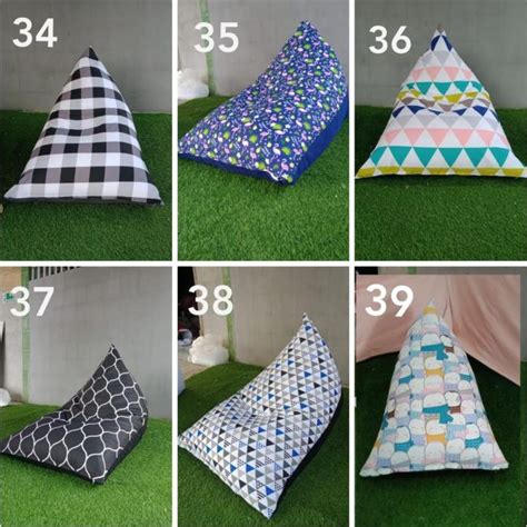 Jual Unggul Bean Bag Sofa Santai Model Triangle Motif Berkualitas