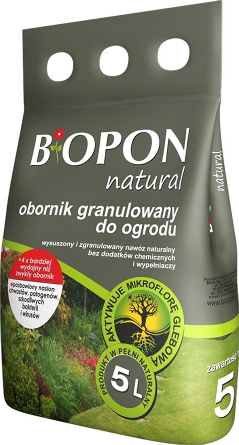 BIOPON Obornik Granulowany Do Ogrodu 5l 10740308861 Oficjalne