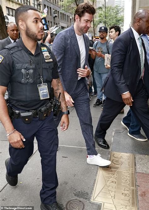 John Krasinski Looks Dapper As He Arrives At The Today Show In New York