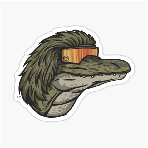 Gator Mullet Sticker For Sale By DeerMulletShop Redbubble