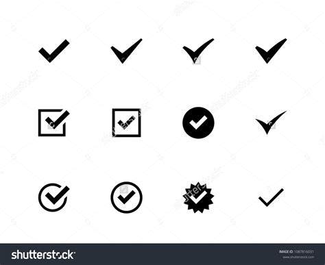 check mark vector icons stock vector royalty